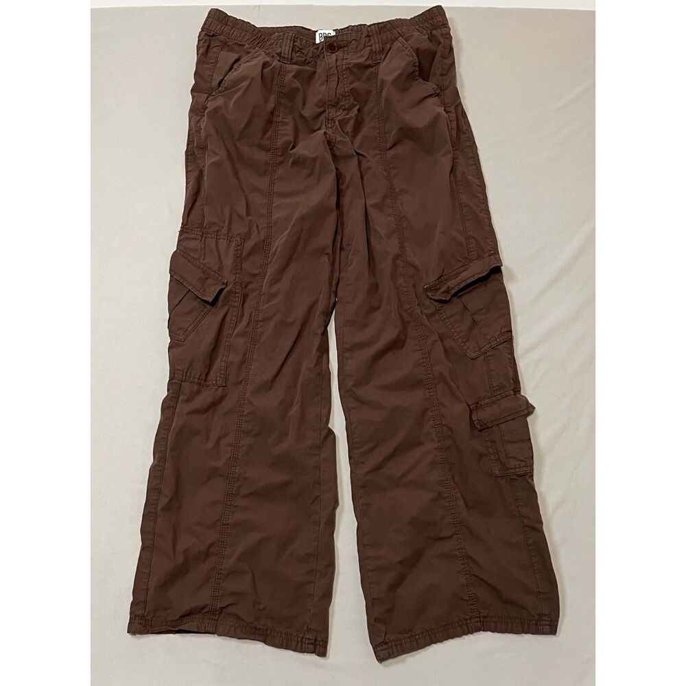 Urban Outfitters BDG Y2K Wide-Leg Low-Rise Cargo Pants Brown Size L
